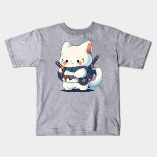 Samurai cat Kids T-Shirt